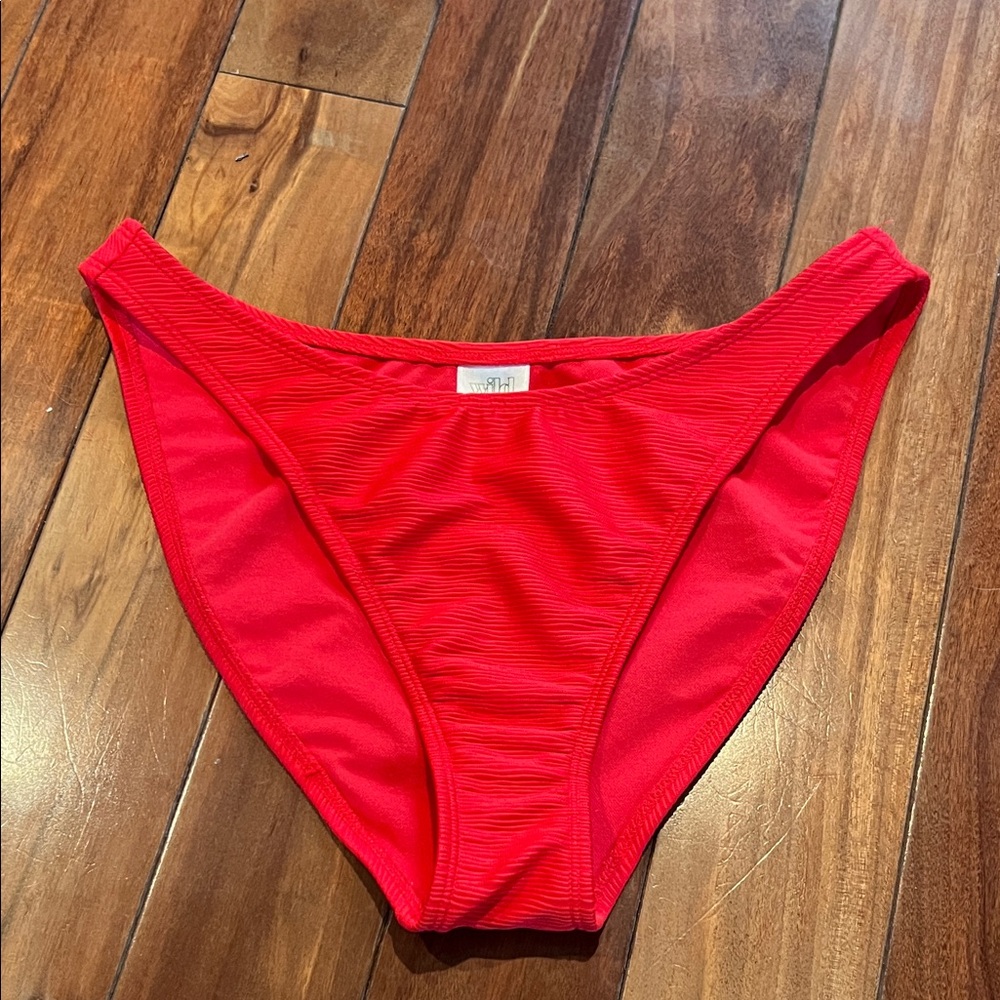 wild fable Red Textured Bikini Bottom